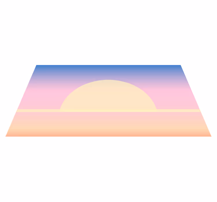 prírodný vinylový koberec gradient východu slnka - Tenstickers