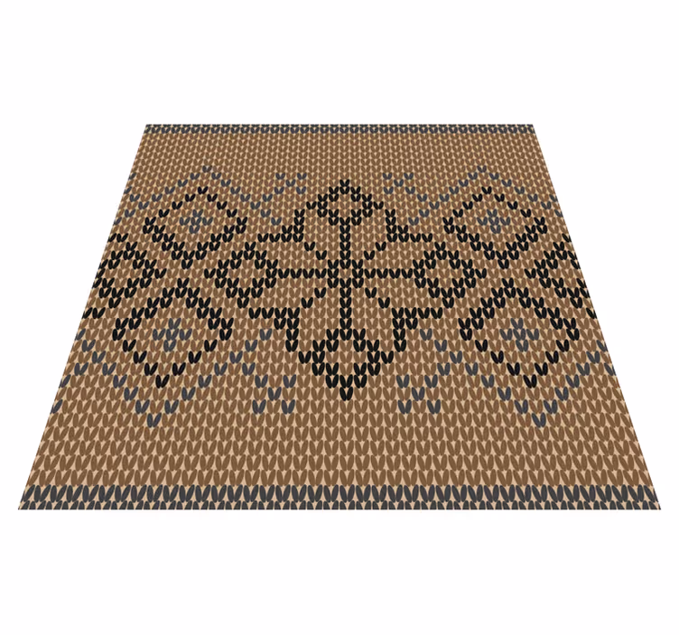 vinylový koberec s geometrickýmy tvarmi klasický vzor - Tenstickers