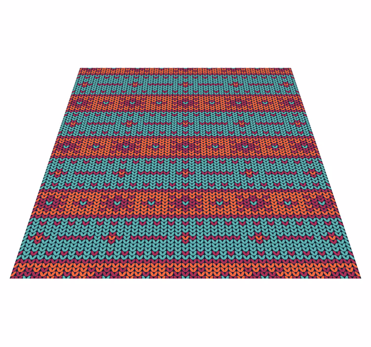 etnický vinylový koberec živý geometrický motív - Tenstickers