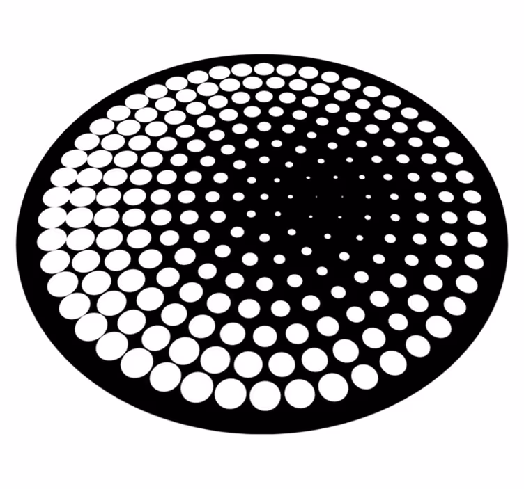 vinylový koberec s geometrickýmy tvarmi bodkovaný vzor - Tenstickers