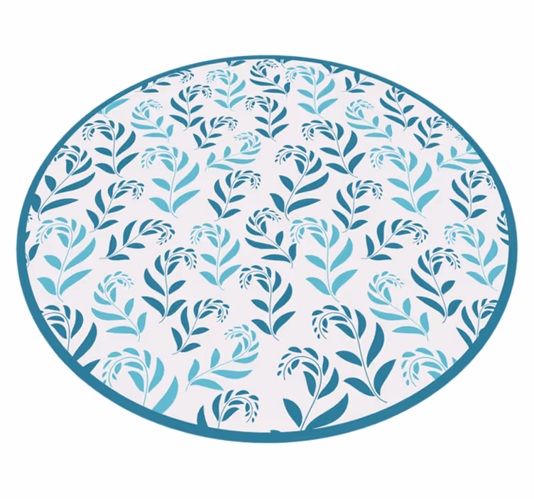 vinylový koberec s kvetmi inšpirácia botanických listov - Tenstickers