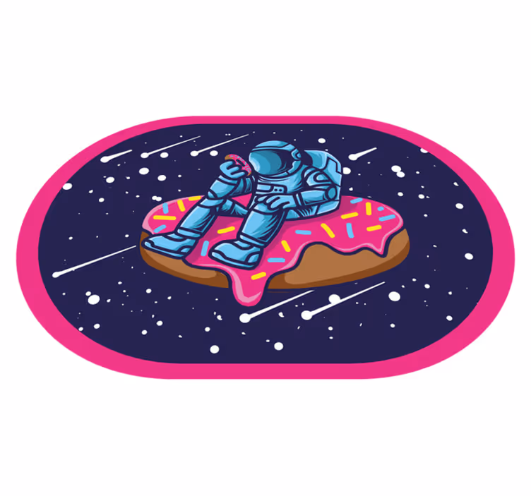 vinylový koberec pre mládež astronaut na šiške - Tenstickers