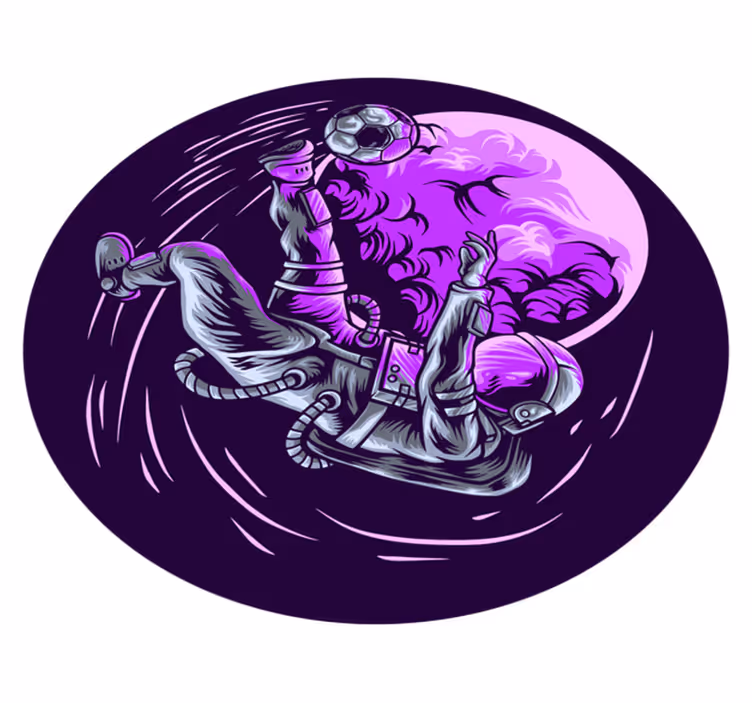 hviezdy vinylový koberec astronaut vznášajúci sa - Tenstickers