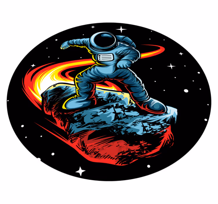 hviezdy vinylový koberec kozmické dobrodružstvo - Tenstickers