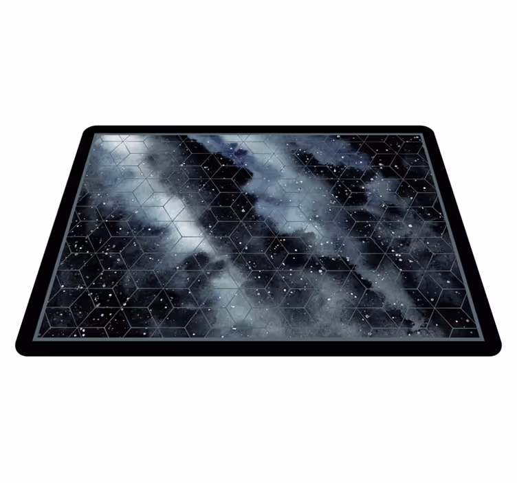 vinylový koberec pre mládež šesťuholníkový vzor galaxie - Tenstickers