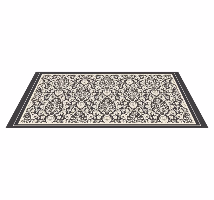 Vinylový koberec vintage elegantný botanický prvok - Tenstickers