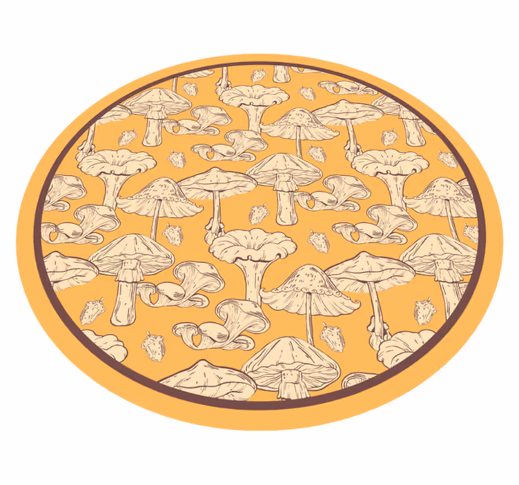 Prírodný vinylový koberec húbkový štýl - Tenstickers