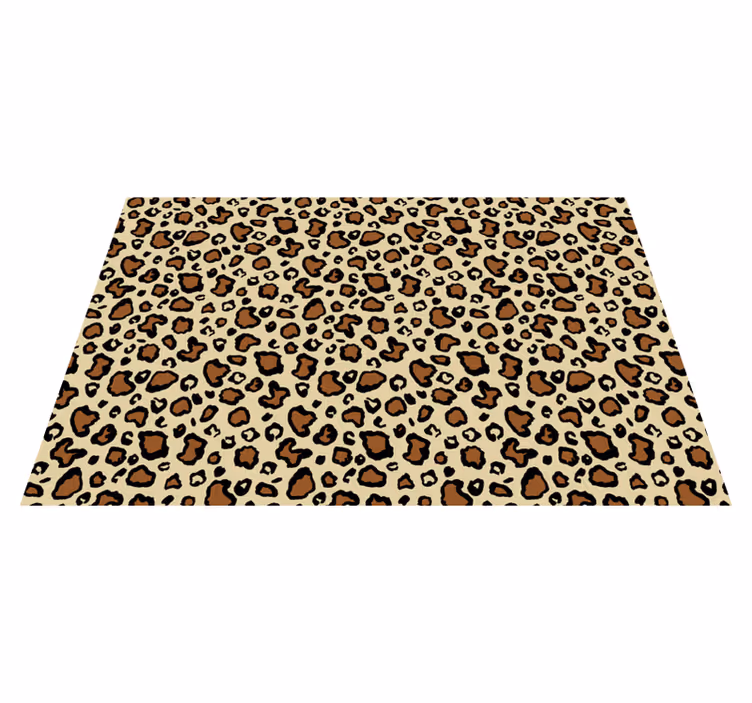 vinylový koberec zvierací vzor leopardí škvrnitý motív - Tenstickers
