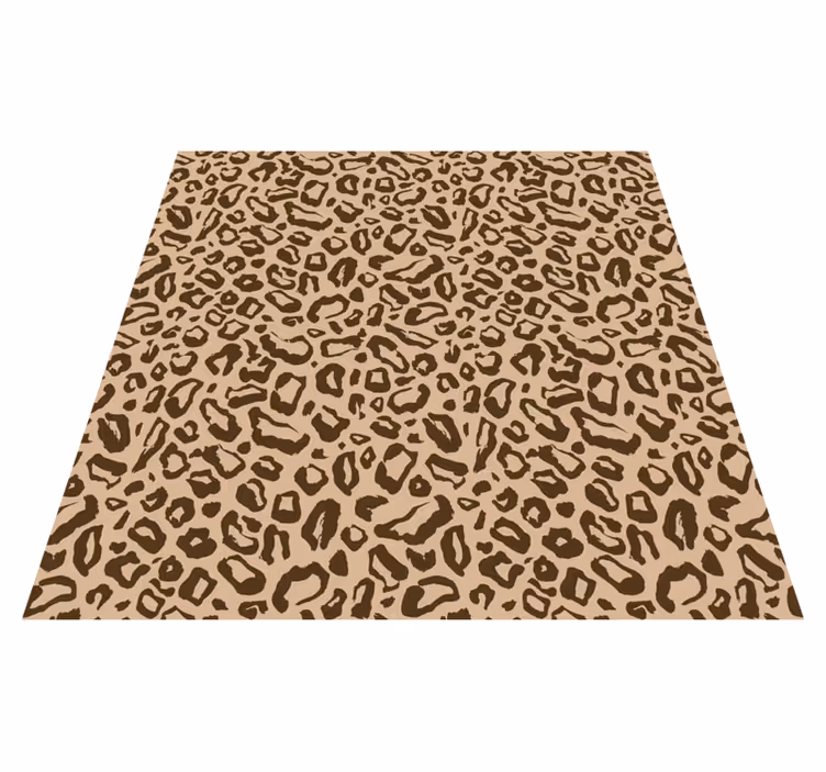 vinylový koberec zvierací vzor hnedé leopardie škvrny - Tenstickers