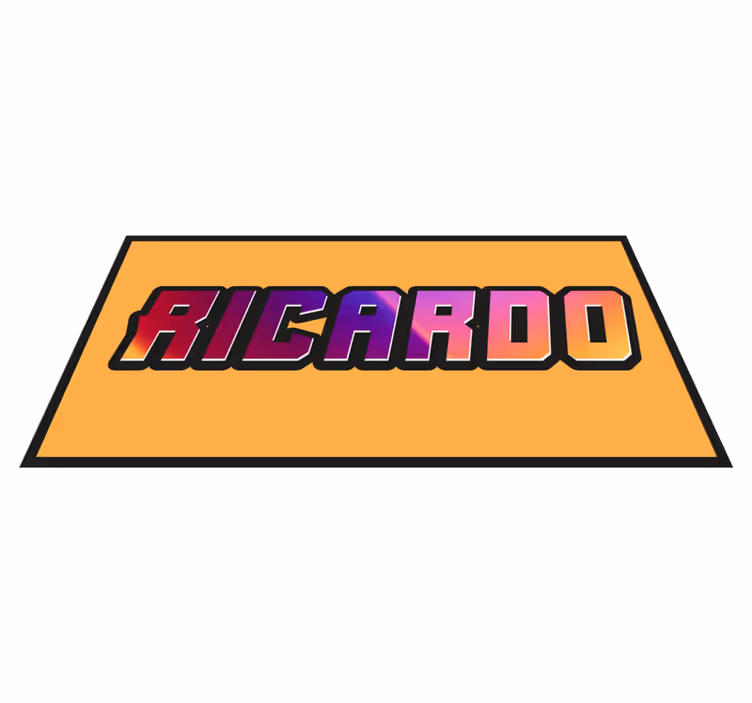 vinylový koberec pre mládež vlastný textúrovaný názov - Tenstickers