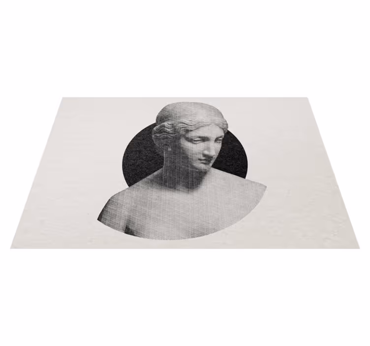 Grécka socha v rytom štýle spálňový koberec - Tenstickers