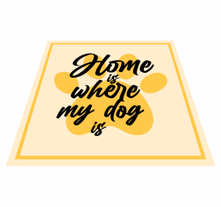 vinylový koberec do predsiene domov, kde je môj pes - Tenstickers