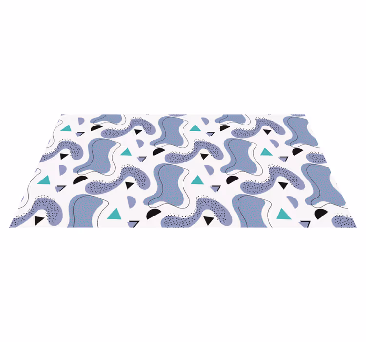 vinylový koberec minimalisticky motív abstraktných tvarov - Tenstickers