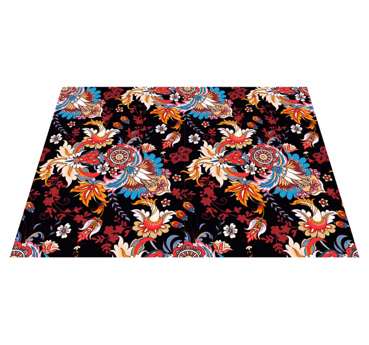 vinylový koberec mandala botanická inšpirácia - Tenstickers