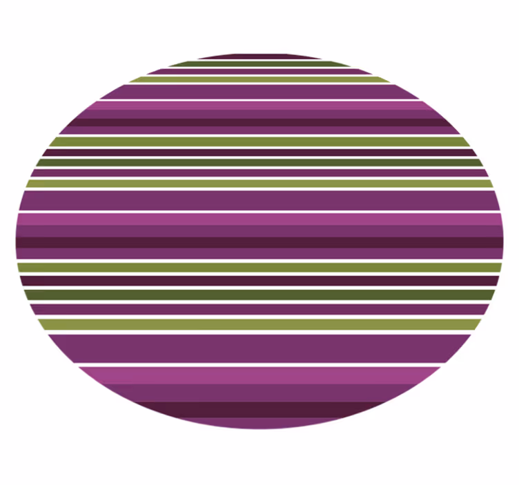 pruhovaný vinylový koberec zelená a fialová - Tenstickers