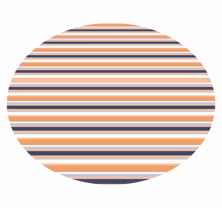 pruhovaný vinylový koberec pruhovaný kruhový koncept - Tenstickers