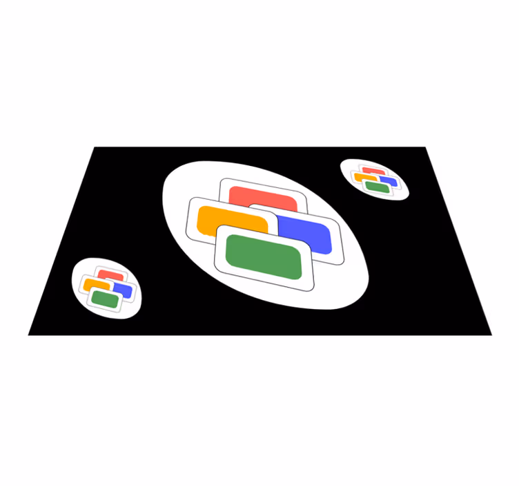 Koberec do spálne pre zmenu farby karty uno - Tenstickers