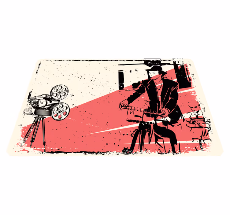 Vinylový koberec vintage klasická filmová scéna - Tenstickers