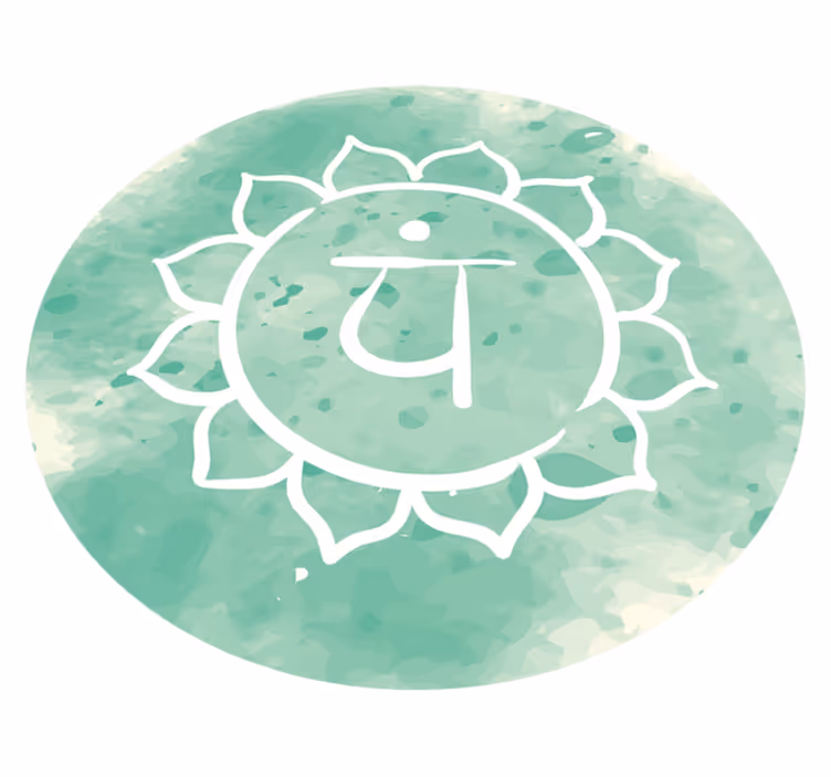 vinylový koberec mandala symbol lotosovej čakry - Tenstickers