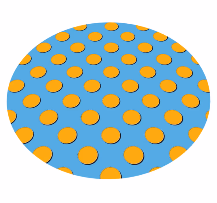 vinylový koberec s geometrickýmy tvarmi svetlé bodky - Tenstickers