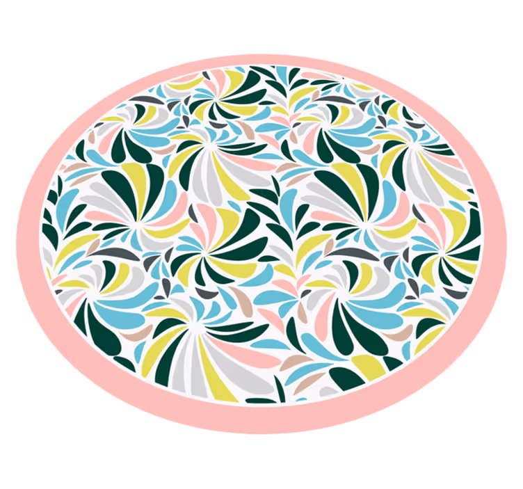 vinylový koberec pre bábätko farebné kvetinové viery - Tenstickers