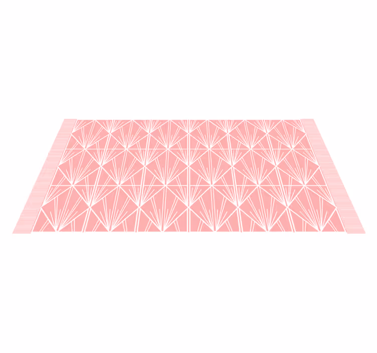 vinylový koberec kachličky ružová geometrická schéma - Tenstickers