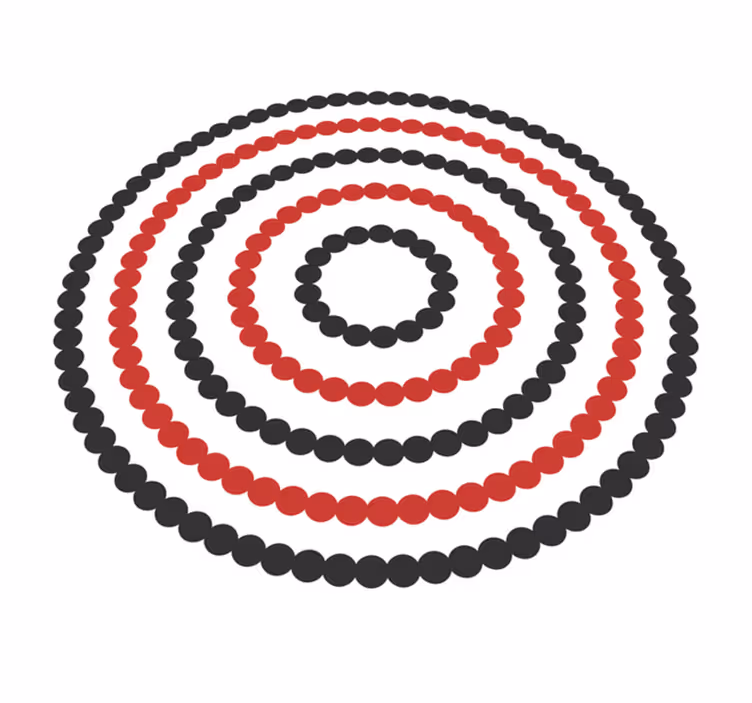 Vinylový koberec s geometrickými tvarmi v spirálovom bode - Tenstickers