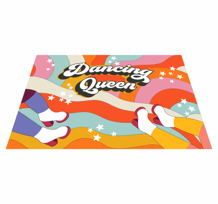 rôzne vinylové koberce pre deti vzor tancujúcej kráľovnej - Tenstickers