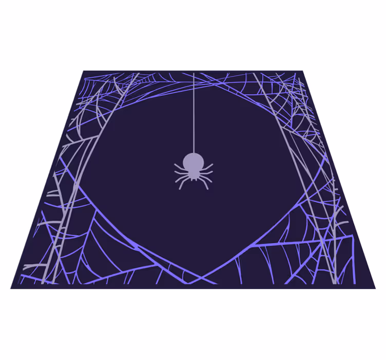 vinylový koberec halloween vzor pavučiny - Tenstickers