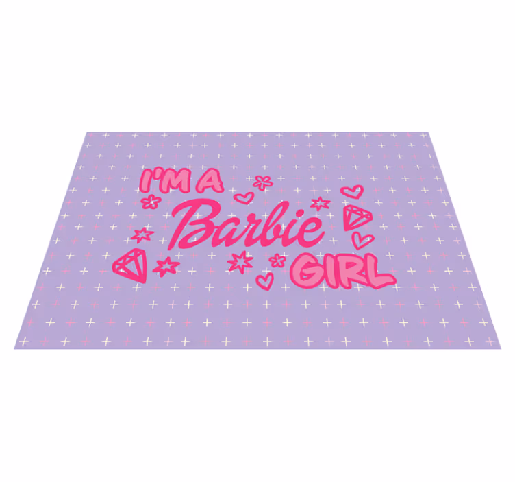 detský vinylový koberec som barbie - Tenstickers