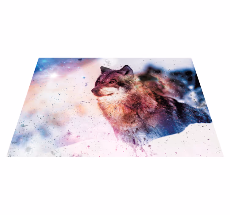 Vinylový koberec vlk viazaný na hviezdu - Tenstickers