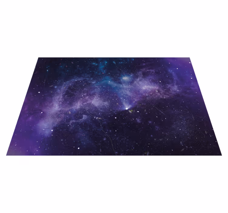 Vinylový koberec purpurová hviezda sprcha prírodný - Tenstickers