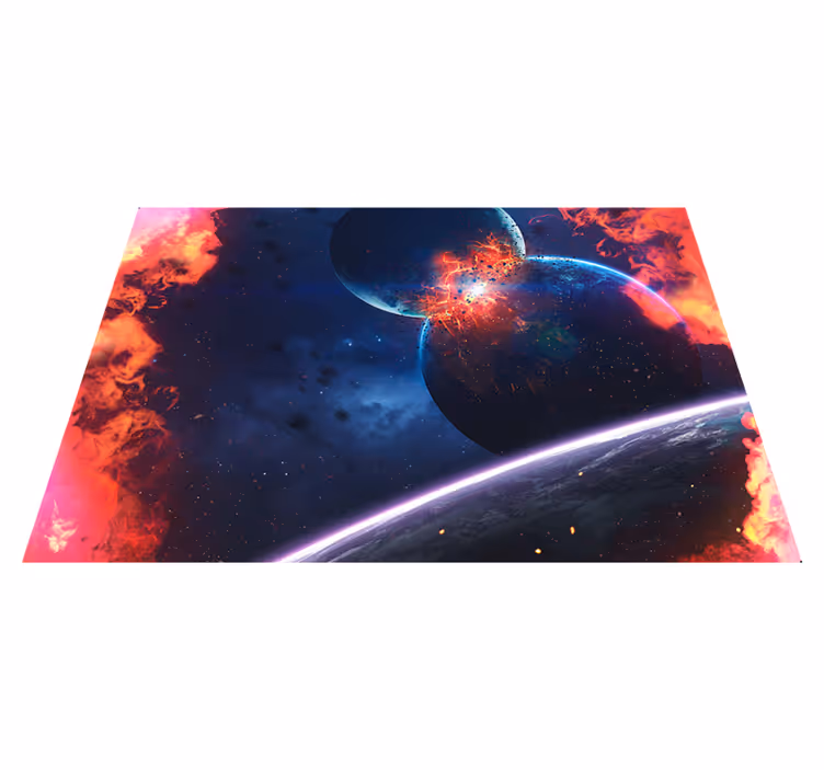 úžasný vinylový koberec s planetárnym výbuchom - Tenstickers