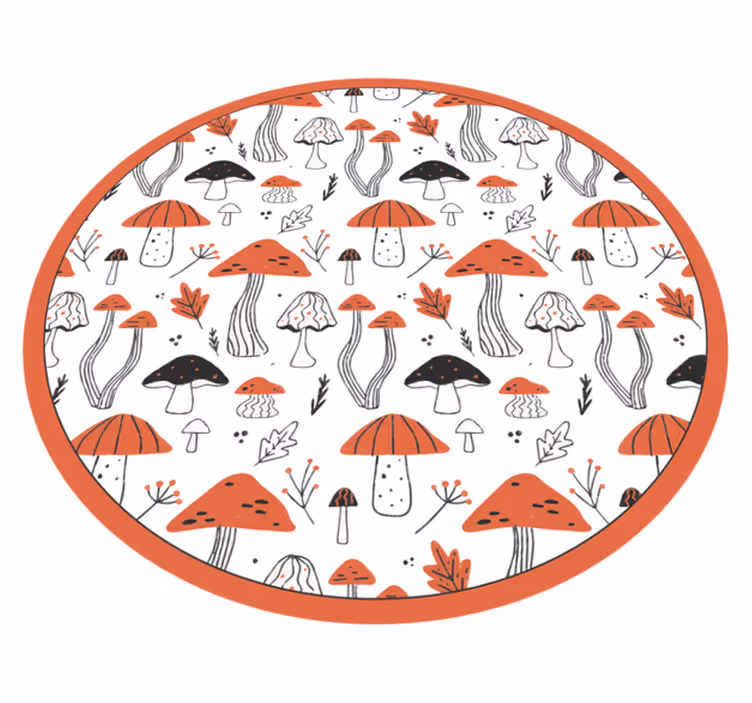 Prírodný vinylový koberec houbový fantastický svet - Tenstickers