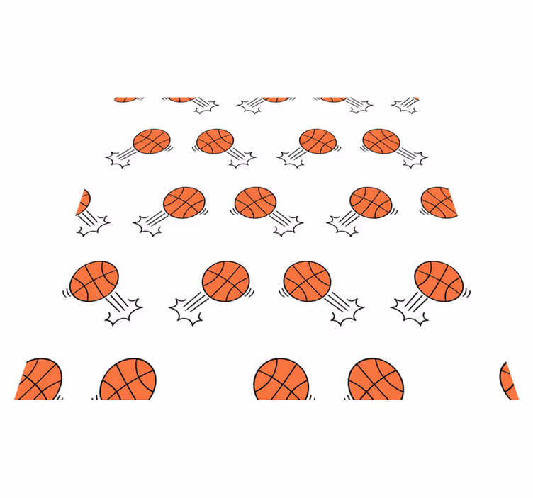 rôzne vinylové koberce pre deti vzor pohybu basketbalu - Tenstickers