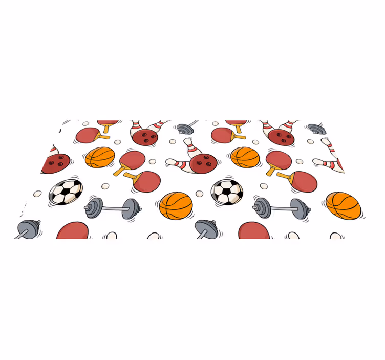 vinylový koberec pre mládež športové zábavné prvky - Tenstickers