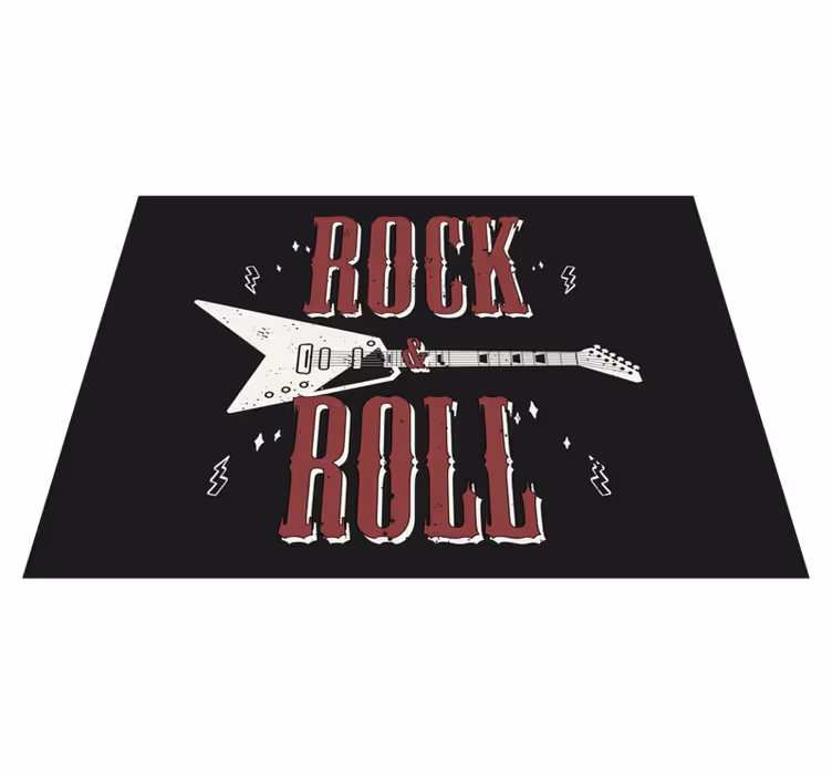 vinylový koberec citáty rocková elektrická gitara - Tenstickers