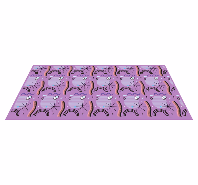 rôzne vinylové koberce pre deti fialový dúhový vzor - Tenstickers