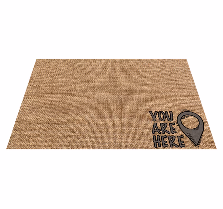 vinylový koberec minimalisticky si tu - Tenstickers
