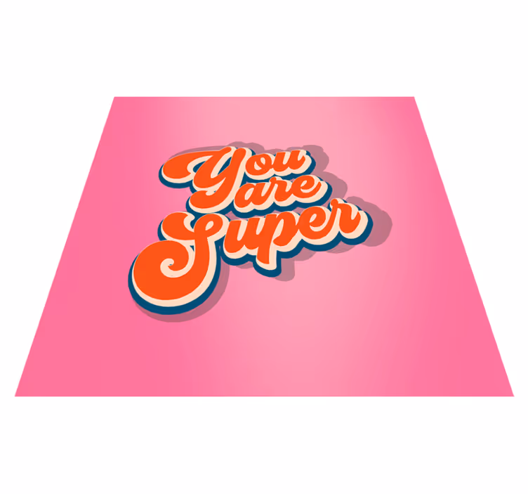 vinylový koberec pre mládež si super - Tenstickers