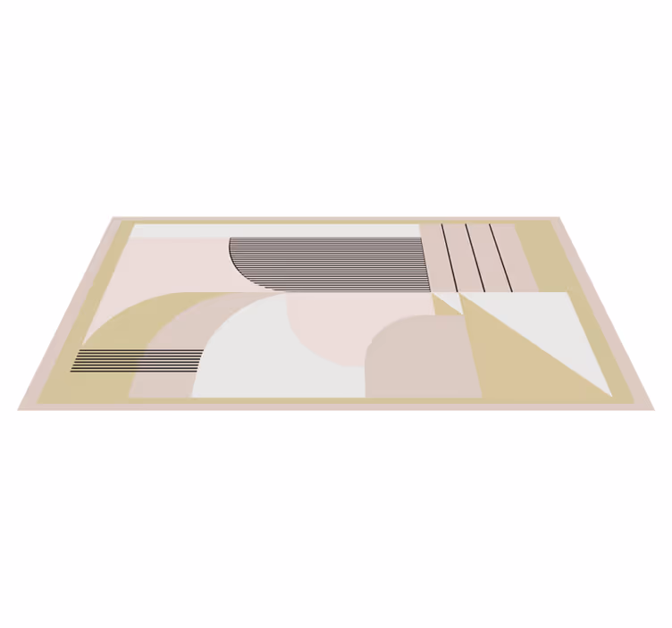 Pastelové farby geometrický mestský dizajnový koberec - Tenstickers