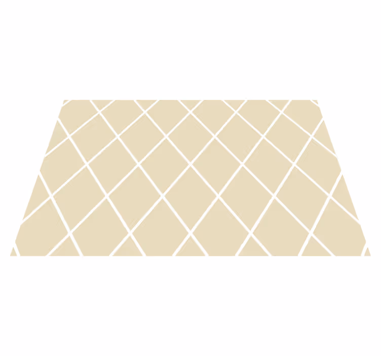 vinylový koberec do obývačky diagonálne krémové linky - Tenstickers