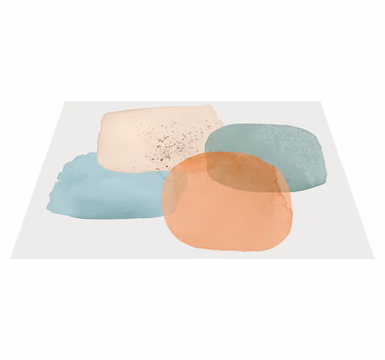 koberce v minimalistickom dizajne v zemitých farbách - Tenstickers