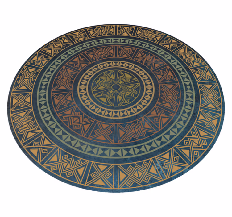 etnický vinylový koberec staroveká mandala - Tenstickers