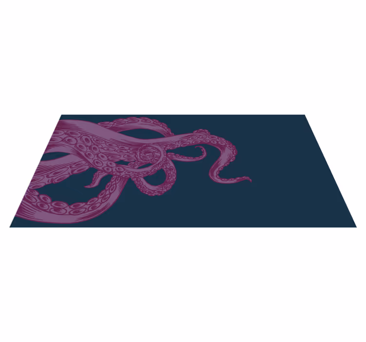 vinylové koberce zvieratá oktopusový ornament Overlay - Tenstickers
