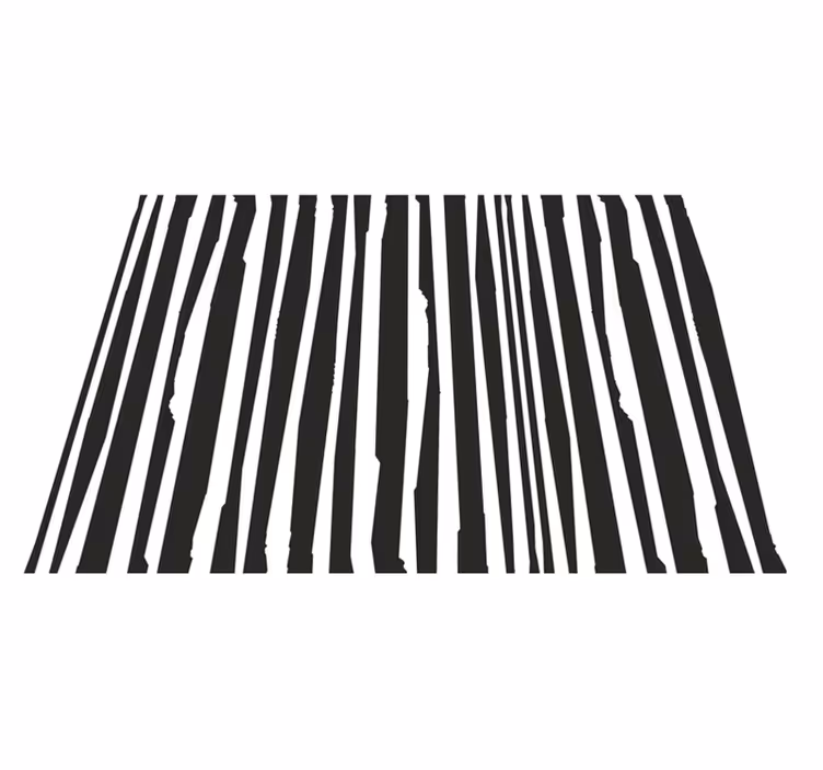 vinylový koberec s pruhmi pruhovaný monochromatický dizajn - Tenstickers