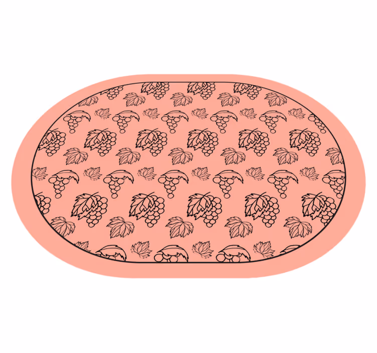 vinylový koberec s kvetmi botanický vzor hrozna - Tenstickers