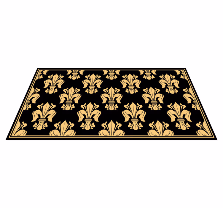 vinylový koberec do obývačky elegantný fleur-de-lis vzor - Tenstickers