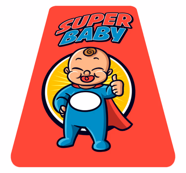 vinylové koberce pre nemluvna superhrdinská detská téma - Tenstickers