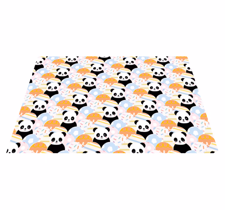 vinylové koberce pre nemluvna vzor panda ihriska - Tenstickers